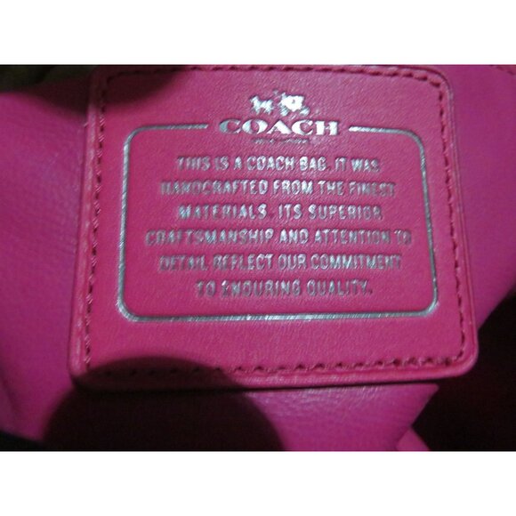 Coach 2016 Drifter Pink Mixed Leather Carryall Satchel 2 Way Crossbody Handbag - Picture 7 of 14